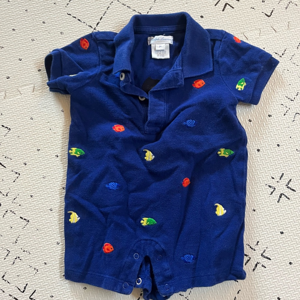 Ralph Lauren 3M Polo Fish Romper